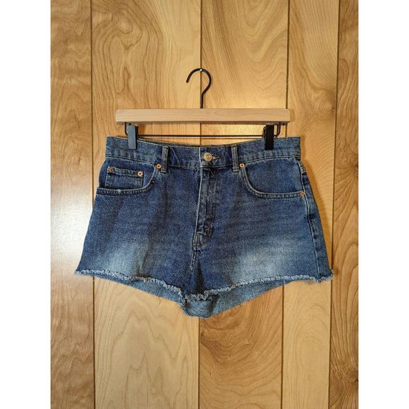 BDG Pants - BDG Shorts Mid Rise Essential Cut Offs Rigid Denim Medium Wash Size 29